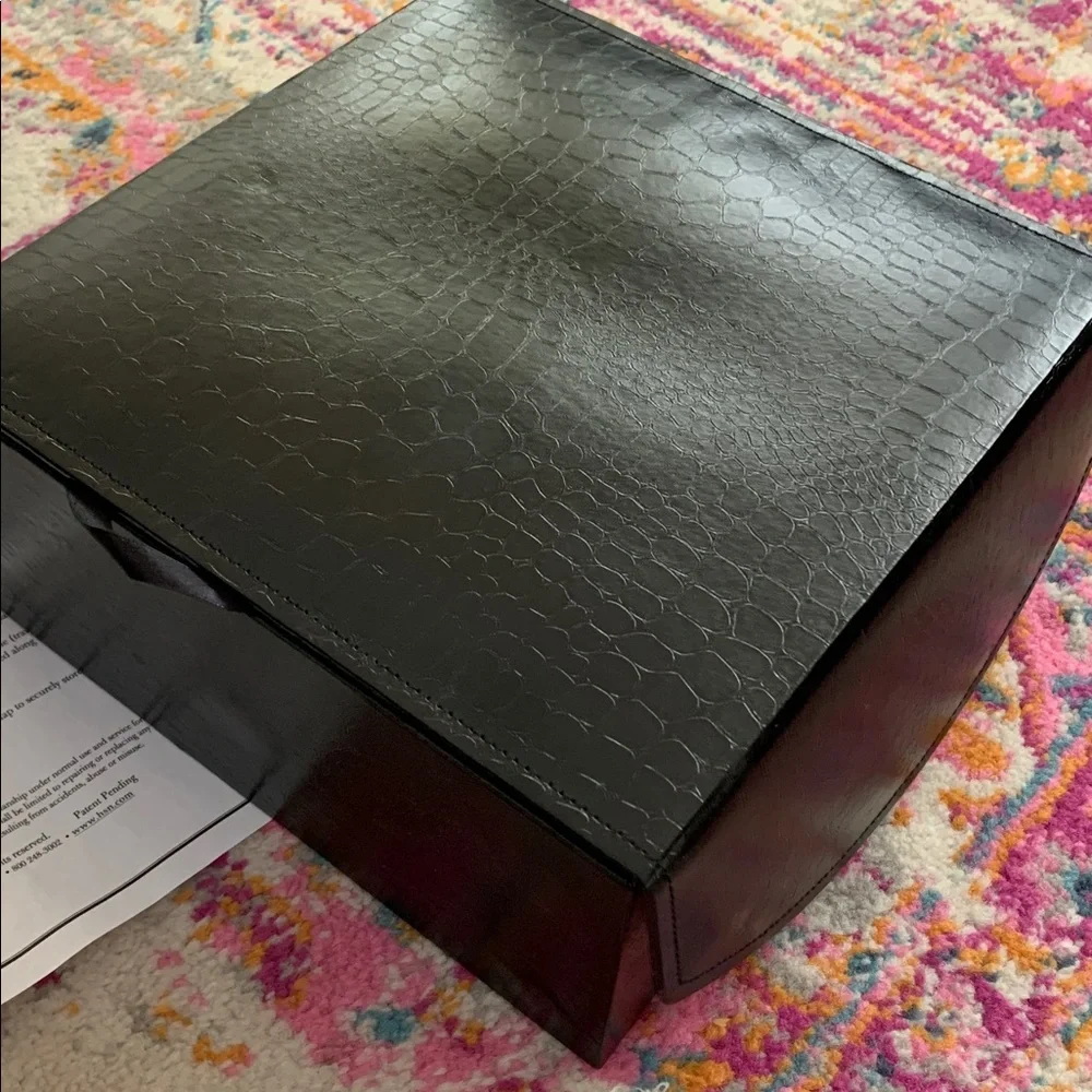 Joy Mangano Jewelry  Precious Pockets Organizer Box with Clips NEW